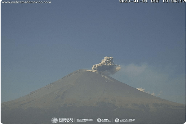 Registra Popocat Petl Exhalaciones Y Dos Explosiones Cenapred