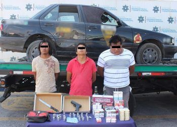 Policía de Puebla detuvo a tres asaltantes de Oxxo en La Guadalupana