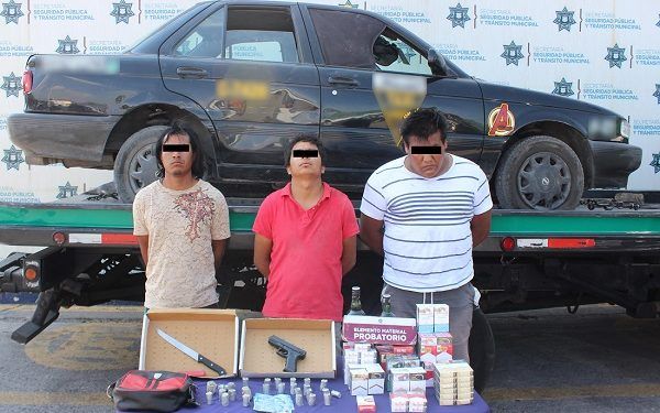 Policía de Puebla detuvo a tres asaltantes de Oxxo en La Guadalupana