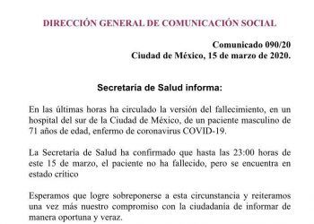 Secretaría de Salud desmintió fallecimiento del empresario José Kuri
