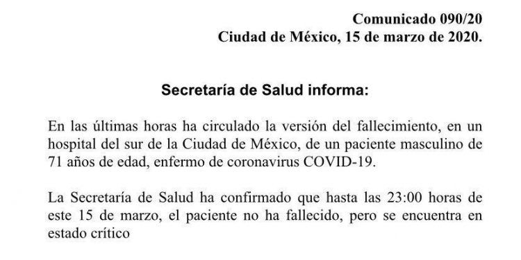Secretaría de Salud desmintió fallecimiento del empresario José Kuri