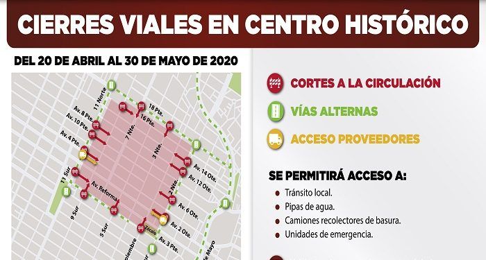 Seguridad Ciudadana implementa operativo vial en el centro de Puebla