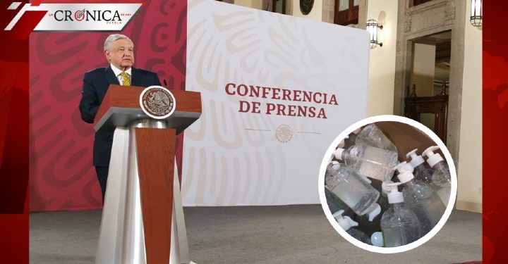 Con plantas azucareras: AMLO anuncia solución para desabasto de gel antibacterial