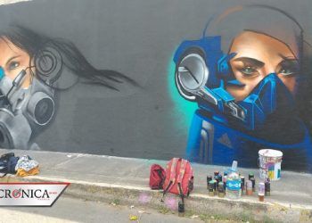 Artistas urbanos recurren a los grafitis para concientizar sobre el coronavirus