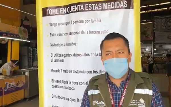 Locatarios del Mercado Independencia realizaron acciones de sanitización