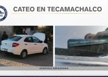 FGE catea vivienda en Tecamachalco y recupera automóvil robado