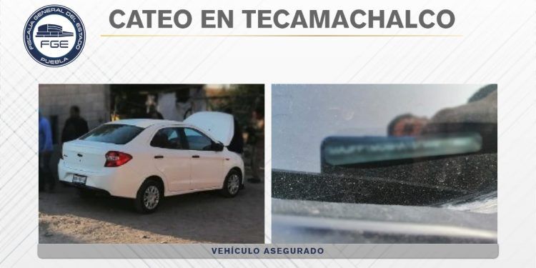 FGE catea vivienda en Tecamachalco y recupera automóvil robado