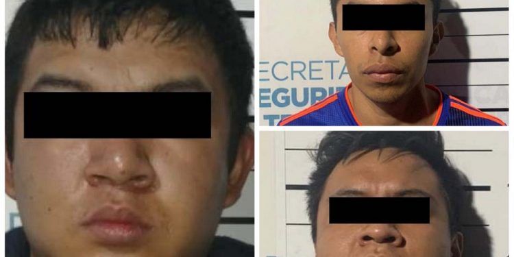 Tres ladrones fueron detenidos en San Antonio Abad, Puebla