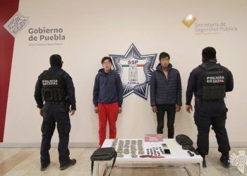 Seguridad de Puebla detuvo a dos narcovendedores de la banda de «El Masha»