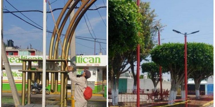 Servicios Públicos de Texmelucan realiza mejora urbana en San Juan Tuxco