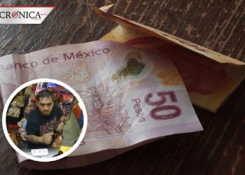 Captan a hombre pagando en tienda con billete contaminado durante cuarentena