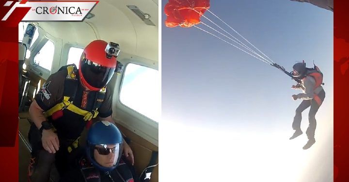 Héroe sin capa: paracaidista salva a compañero noqueado en caída libre (VIDEO)