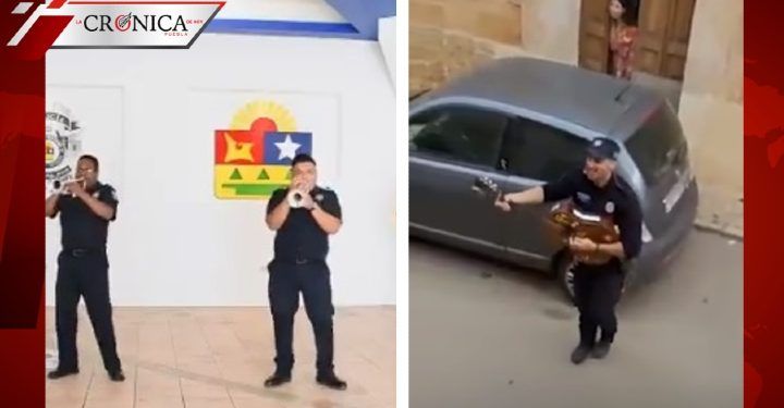 Policías bailarines: los videos de agentes animando a ciudadanos en cuarentena