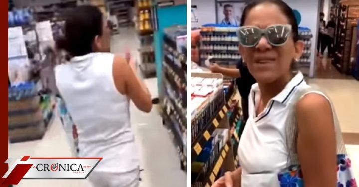 Nace #LadyNoTienesNadaQueHacer al ingresar a supermercado sin cubrebocas (VIDEO)