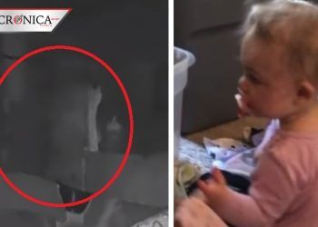 Captan a supuesto fantasma cuidando a bebé en la cuna en Estados Unidos (VIDEO)