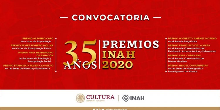 INAH presenta convocatoria para su XXXI entrega de premios
