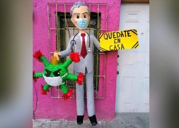 Se viraliza piñata del subsecretario de Salud, Hugo López-Gatell
