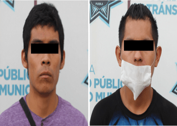 SSC Puebla detuvo a pareja de ladrones tras asaltar un Oxxo