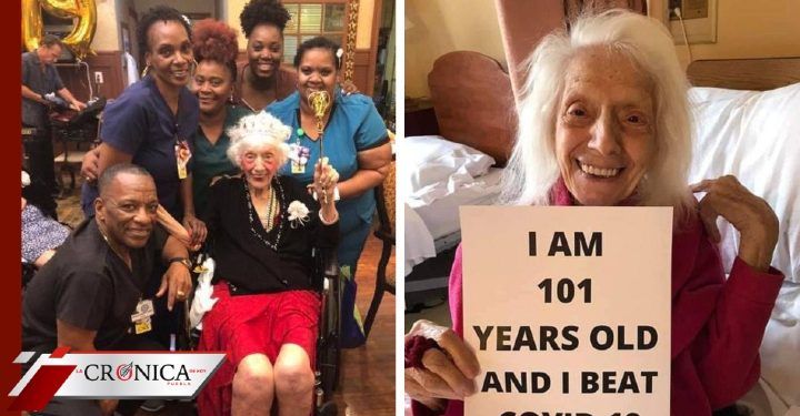 Mujer de 101 años se hace viral por librar gripe de 1918 y COVID-19