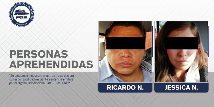 Fiscalía de Puebla y PGJ de Tlaxcala capturan a pareja de presuntos secuestradores