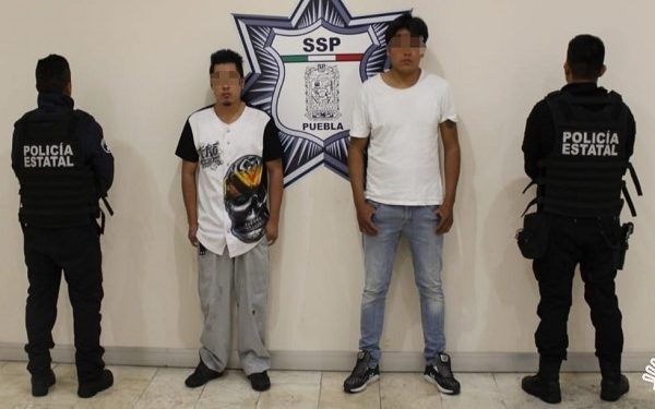 SSP Puebla detiene a sujetos en posesión de marihuana
