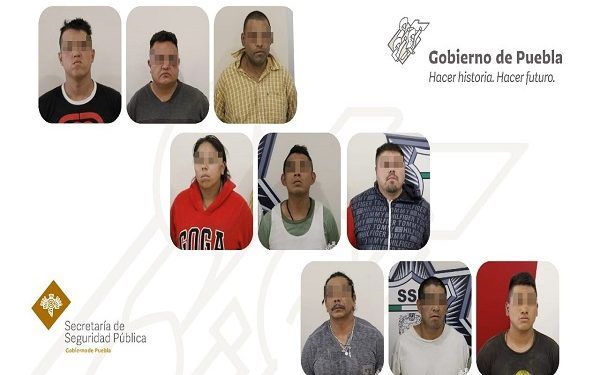 En Texmelucan, Puebla capturan a nueve integrantes de la banda del «Loco Téllez»