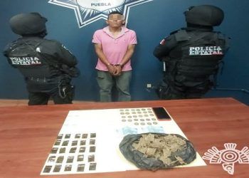 SSP Puebla detiene a cómplice de «La Tita» con más de 60 dosis de droga