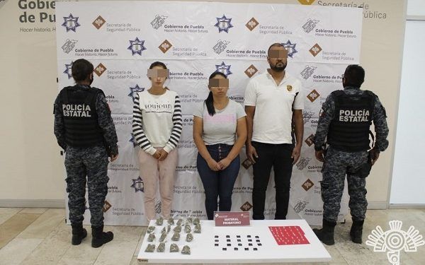 Defraudadoras colombianas del «gota a gota» son detenidas en Cuautlancingo