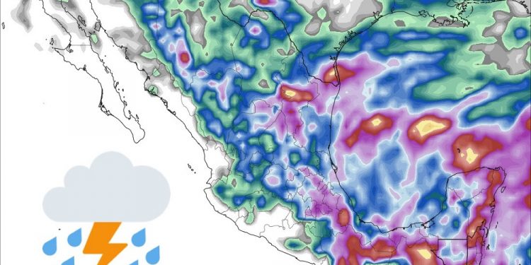 Se mantendrán las lluvias en gran parte de la República Mexicana
