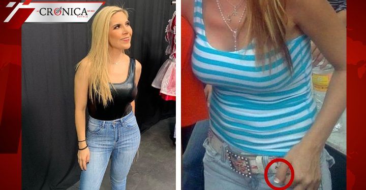 Redes critican a Karla Panini por foto en la que muestra su enorme dedo