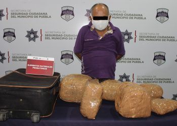 Hombre fue detenido en la CAPU con una maleta llena de marihuana