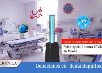 Mexicana crea robot desinfectante y busca donarlo a hospital