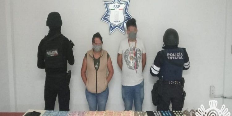 SSP Puebla asegura con drogas a dos integrantes de La Mafia de Analco