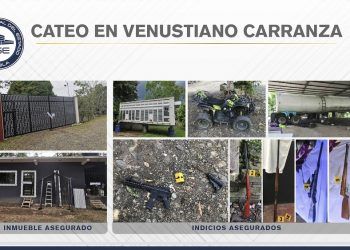 Fiscalía localiza armas y vehículos robados tras cateo en Venustiano Carranza, Puebla