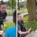 Policía de EU conmueve a redes por consolar a niña afroamericana (VIDEO)