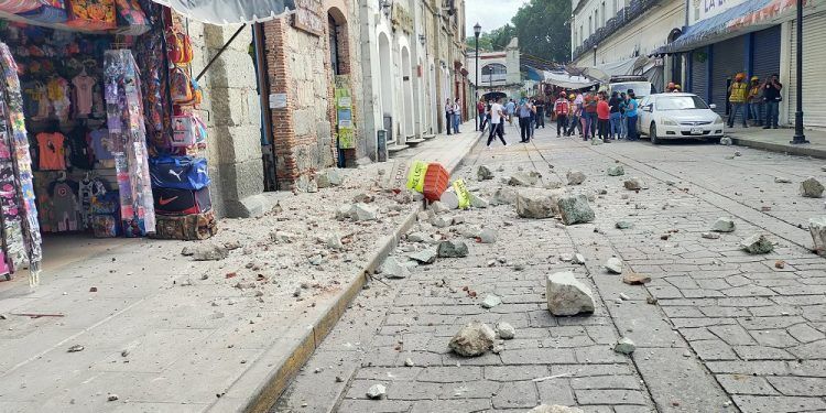 Sismo deja afectaciones en inmuebles del centro histórico de Oaxaca