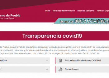 Puebla invierte mil 145 mdp en contingencia COVID-19; presentan portal de transparencia