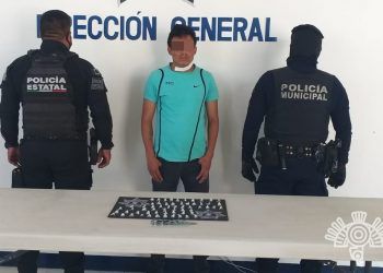 Integrante de «Los Hermanos Rosales» es detenido con 60 dosis de droga en Tehuacán