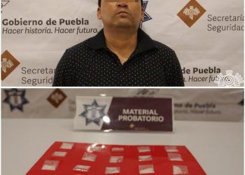 Policía Estatal detiene a vendedor de droga de «La Tita» en Puebla