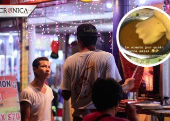 #LadyMarrana: mujer contamina salsa taquera con la mano de su amigo en León