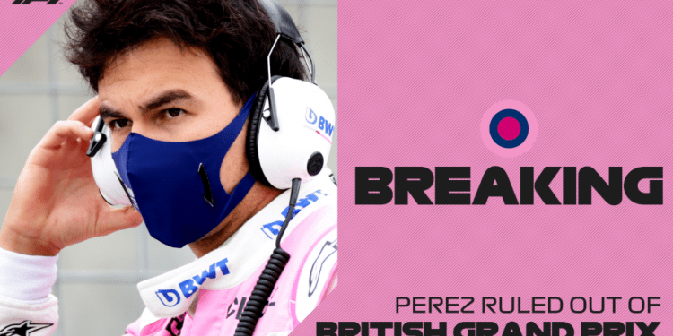 Sergio «Checo» Pérez dio positivo a COVID-19; no correrá en Gran Bretaña