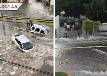 Difunden imágenes y videos sobre inundación reportada en Guadalajara
