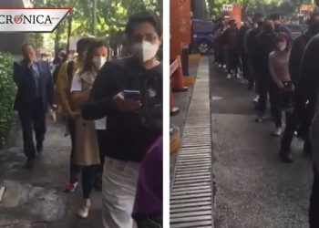 Mira las fotos y clips sobre la larga fila en Parque Delta por reapertura de plaza
