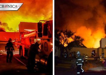 Reportan incendio en fábrica de Jiutepec, Morelos (FOTOS)