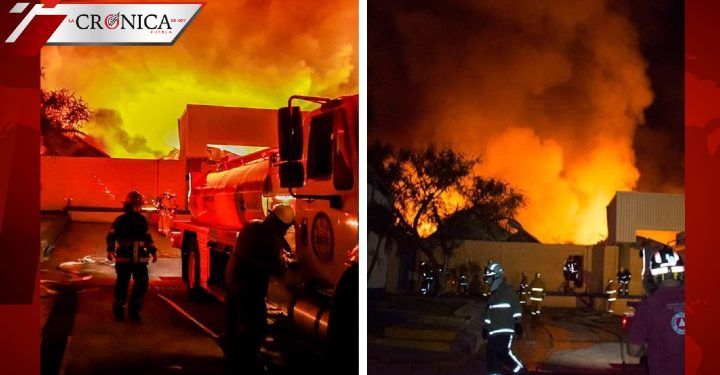 Reportan incendio en fábrica de Jiutepec, Morelos (FOTOS)