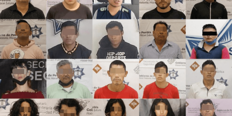 SSP Puebla captura a mil 608 delincuentes en cuatro meses
