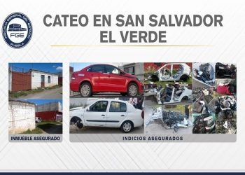 Fiscalía de Puebla ubica vehículos robados tras cateo en San Salvador El Verde