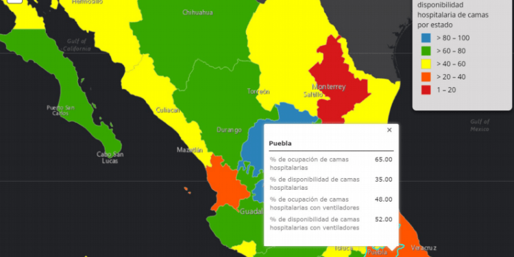 Camas con ventilador, 48% están ocupadas