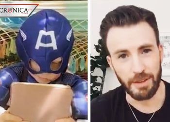 Chris Evans felicita a niño que defendió a su hermana de mordidas de perro