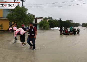 Reportan 3 menores desaparecidos tras paso de huracán Hanna en Reynosa